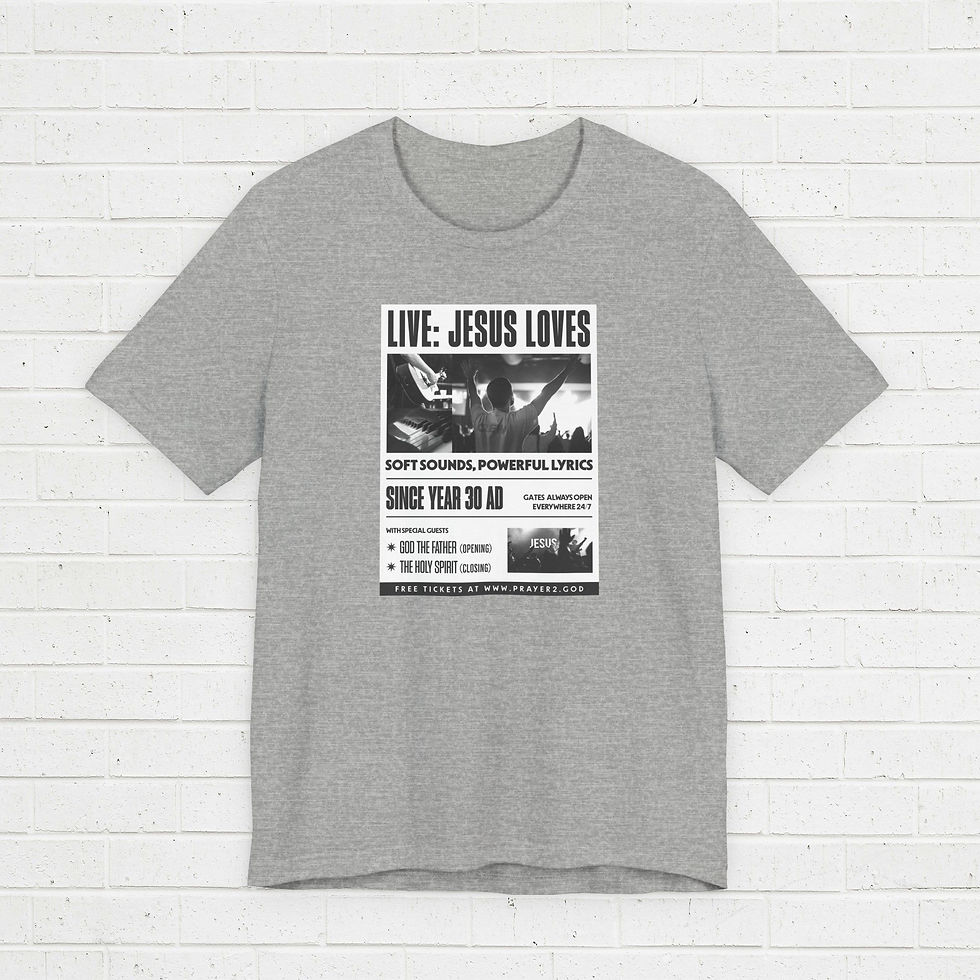 Thumbnail: T-shirt Short sleeve - Jesus live poster