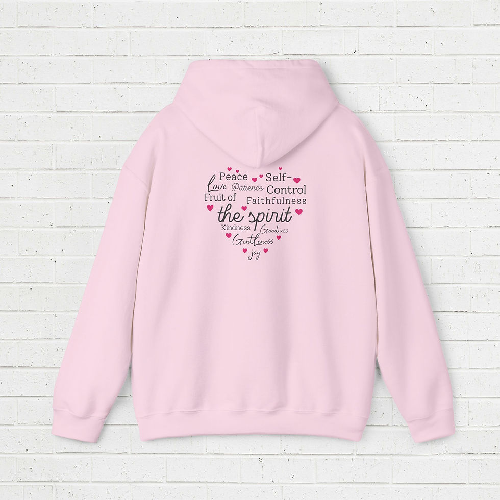 Thumbnail: Hoodie - Fruit of the spirit heart