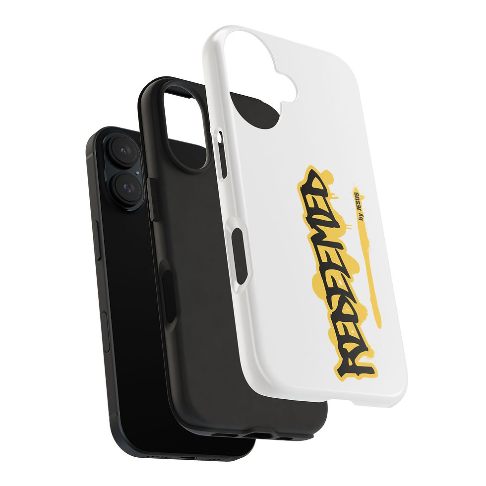 Thumbnail: Tough iPhone Case - Street Gospel WHT Redeemed