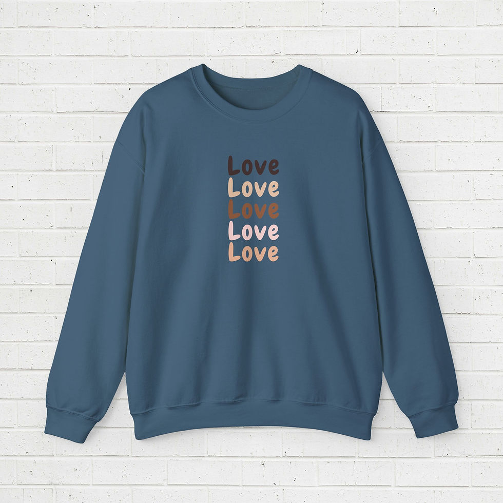 Thumbnail: Crewneck Sweatshirt - Shades Love phrase