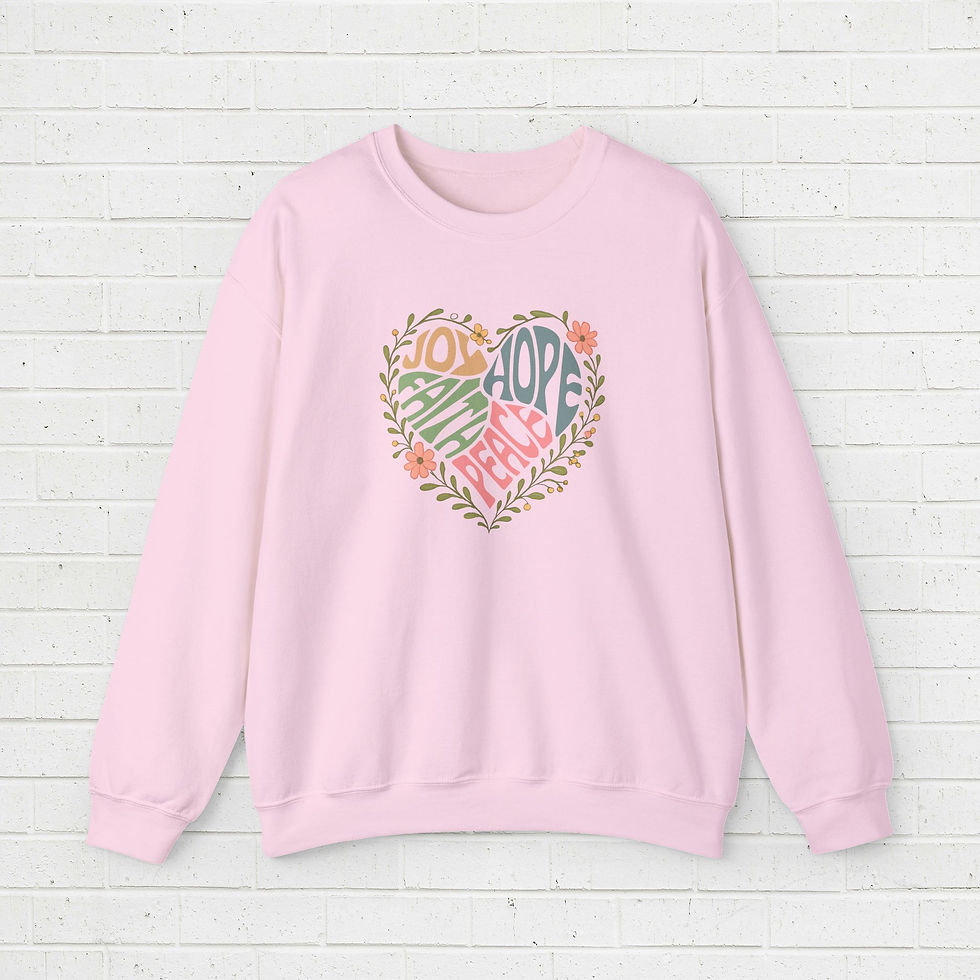 Thumbnail: Crewneck Sweatshirt - Joy heart