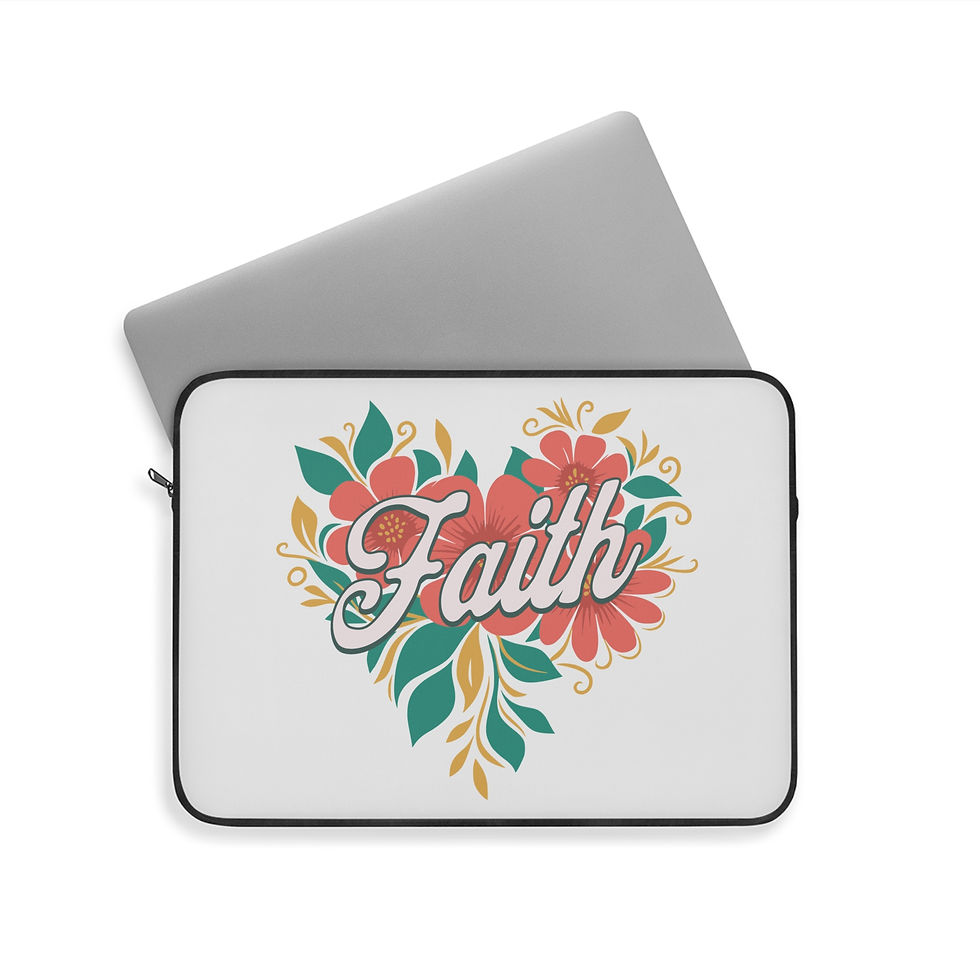Thumbnail: Laptop Sleeve - Faith floral