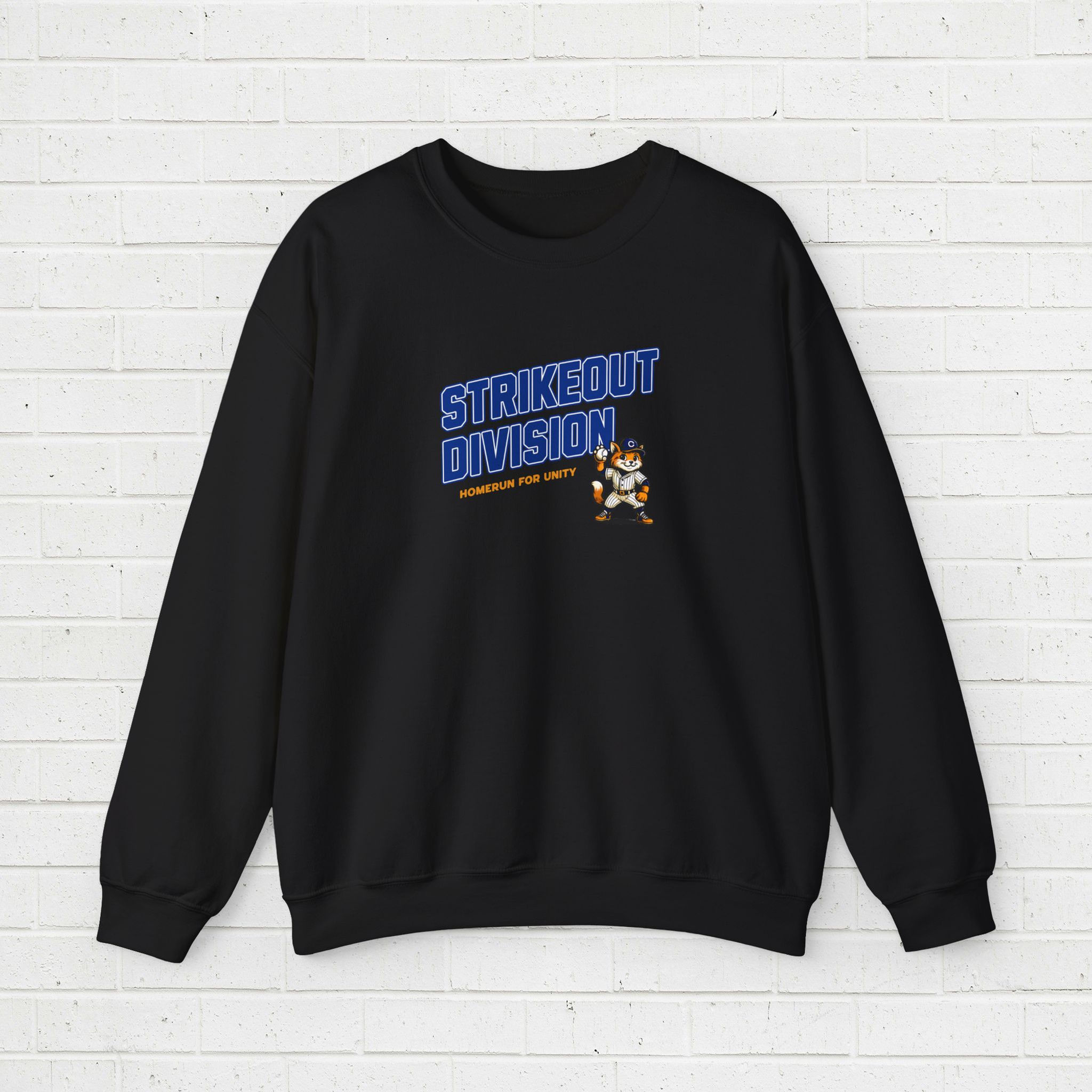 Crewneck Sweatshirt - Baseball strikeout division