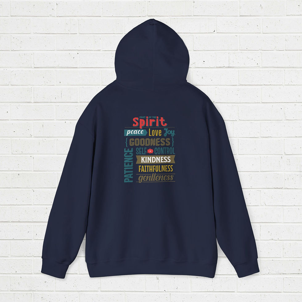 Thumbnail: Hoodie - Fruit of spirit lettering