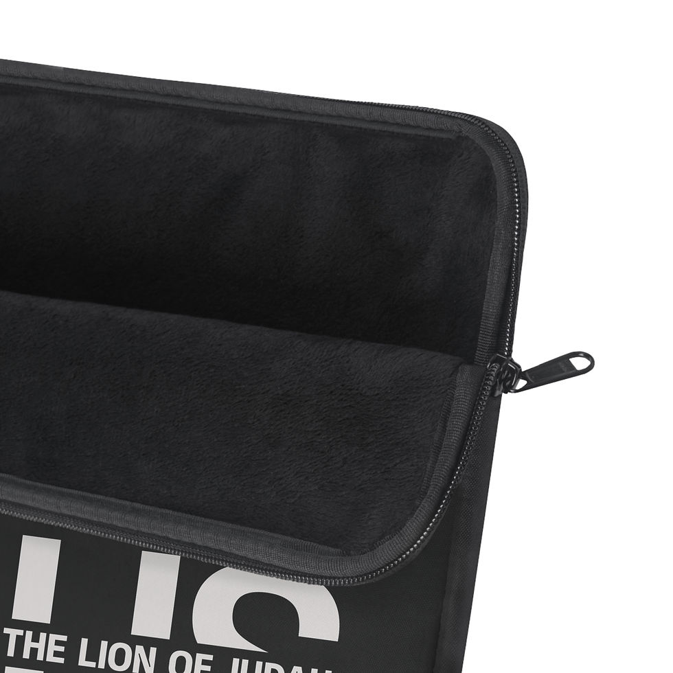 Thumbnail: Laptop Sleeve - Jesus word lamb lion