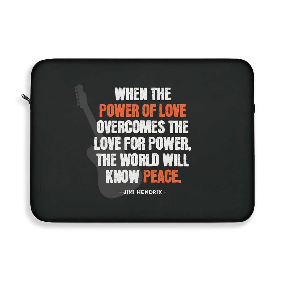 Thumbnail: Laptop Sleeve - Quotes Jimi Hendrix