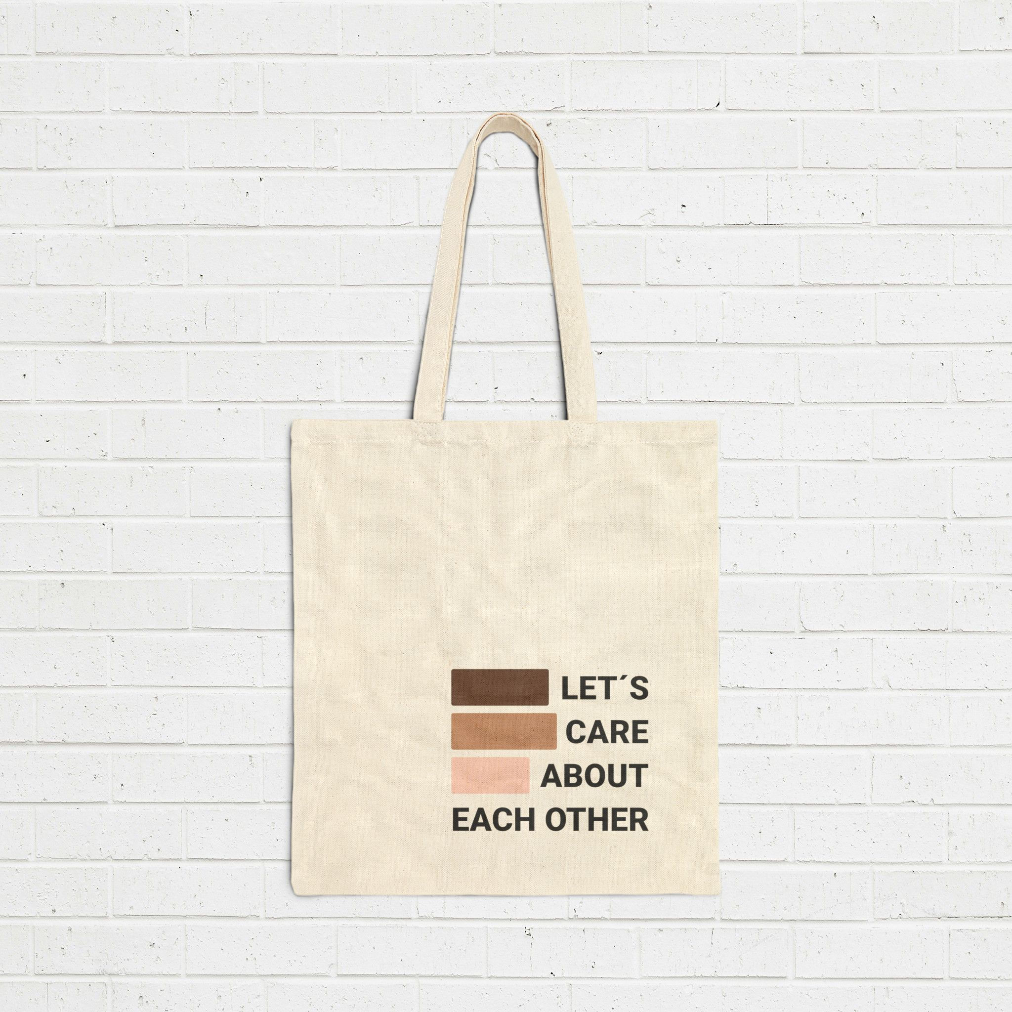 Cotton Canvas Tote Bag - Shades Let's care