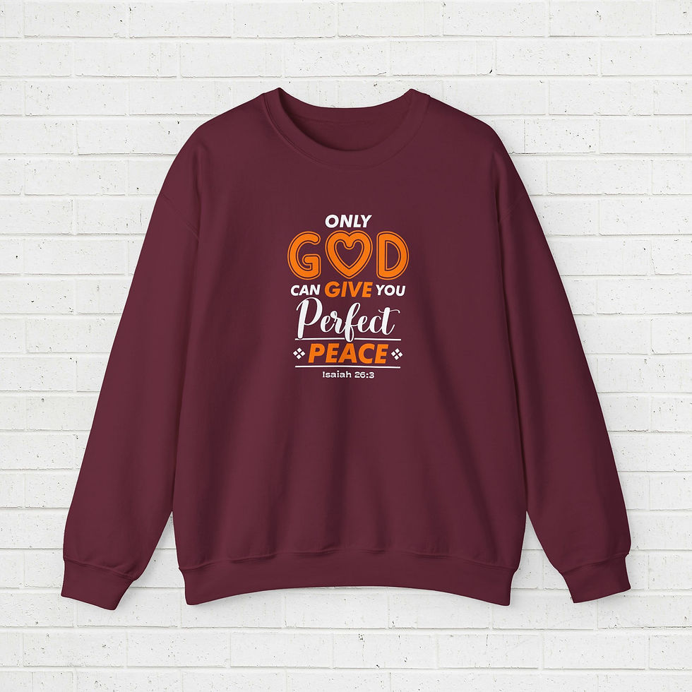 Thumbnail: Crewneck Sweatshirt - God perfect peace