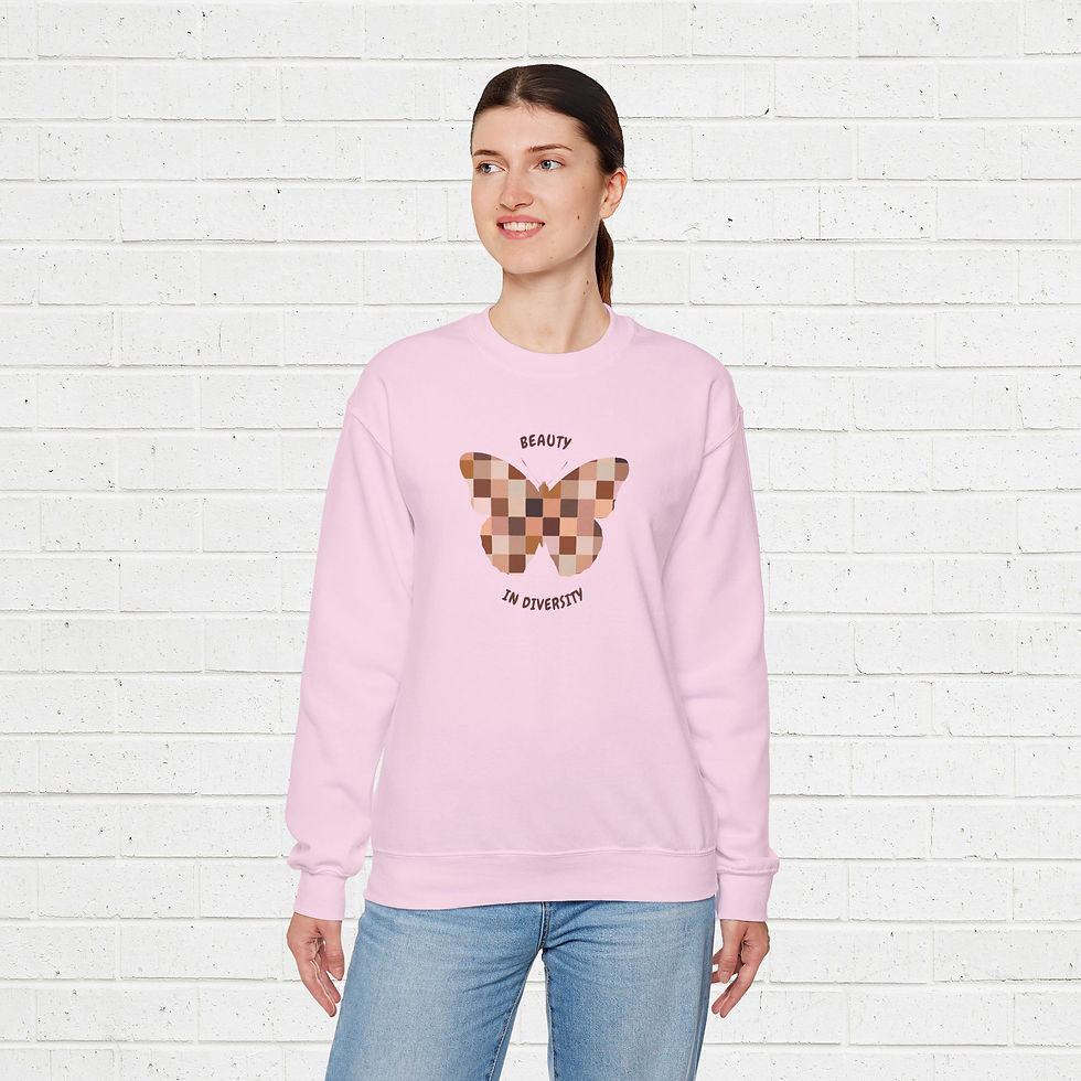 Thumbnail: Crewneck Sweatshirt - Shades butterfly
