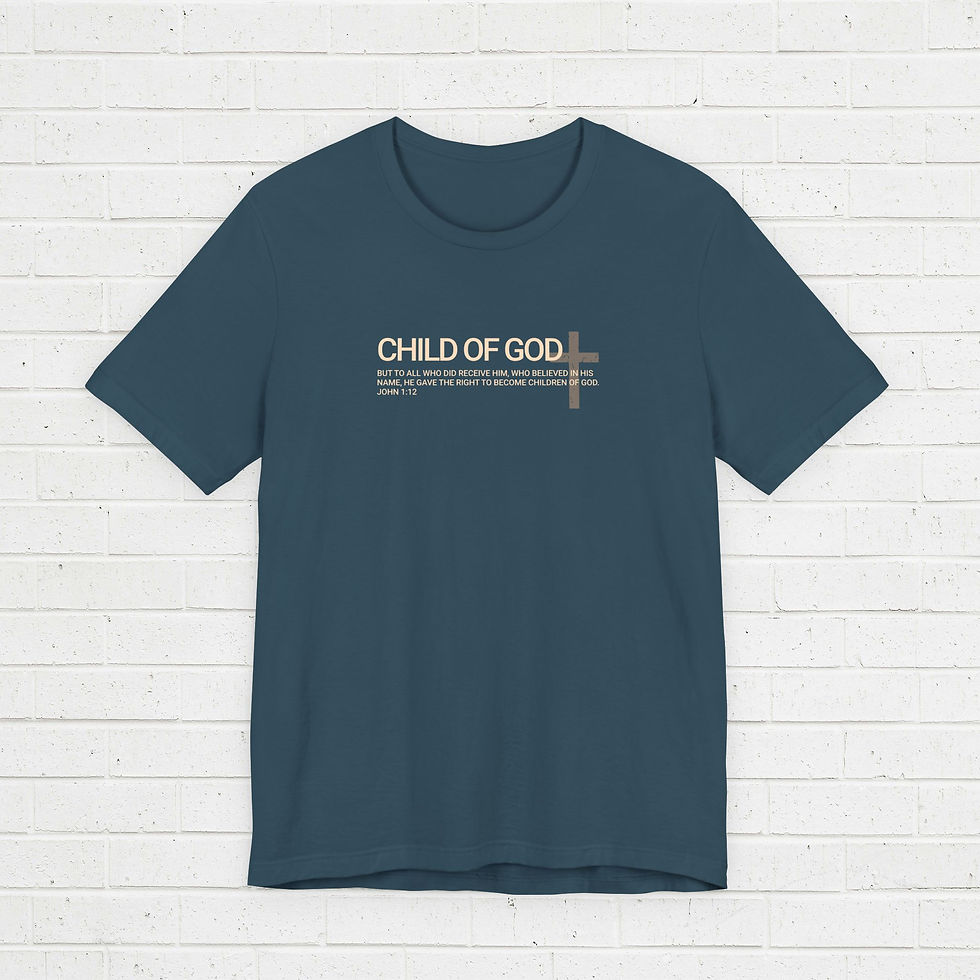 Thumbnail: T-shirt Short sleeve - Child of God John 1:12