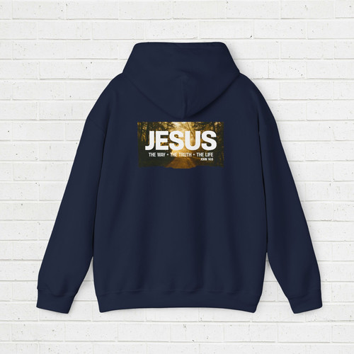 Hoodie - Jesus way truth life | Tokens Of Unity