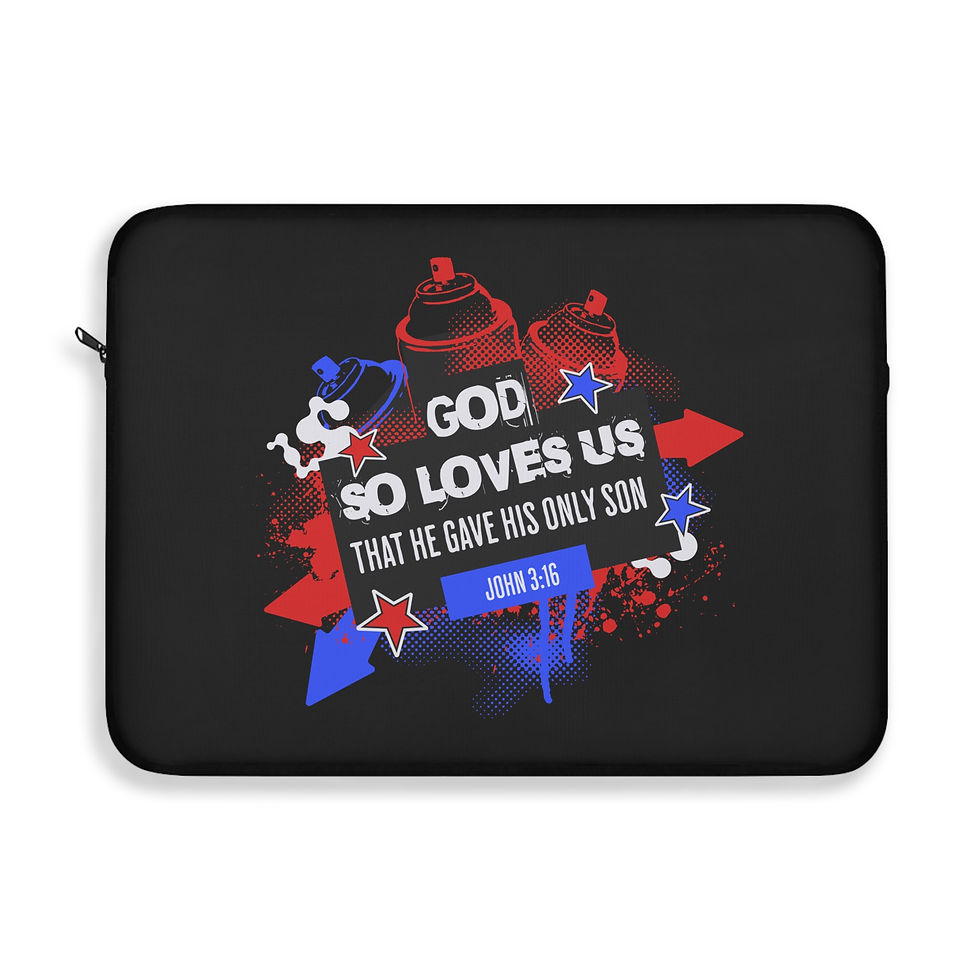 Thumbnail: Laptop Sleeve - Street Gospel John 3:16