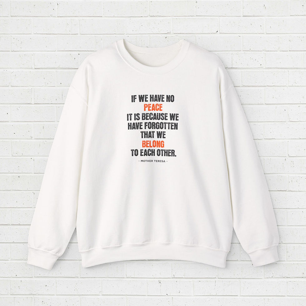 Thumbnail: Crewneck Sweatshirt - Quotes Mother Teresa