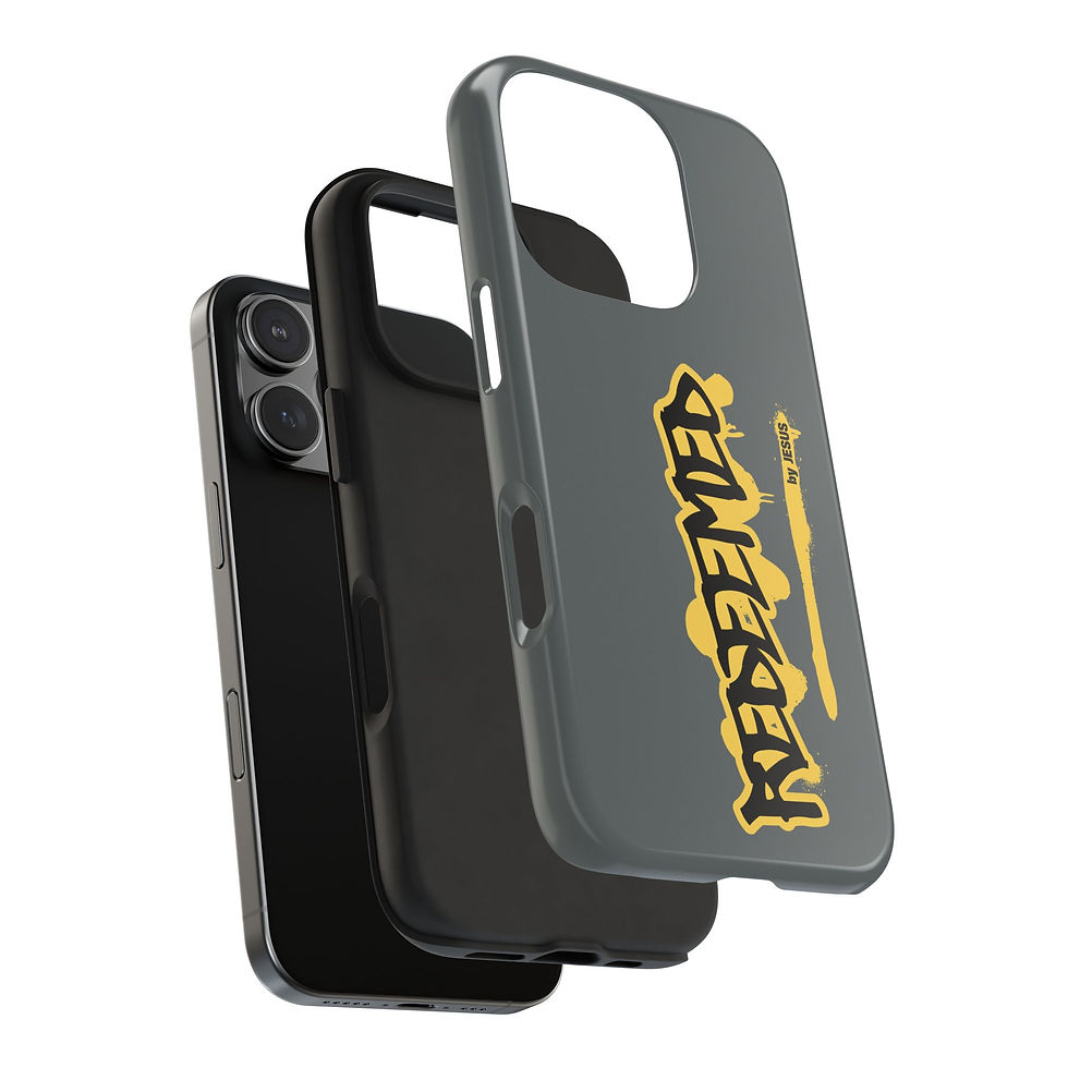 Thumbnail: Tough iPhone Case - Street Gospel GRY Redeemed