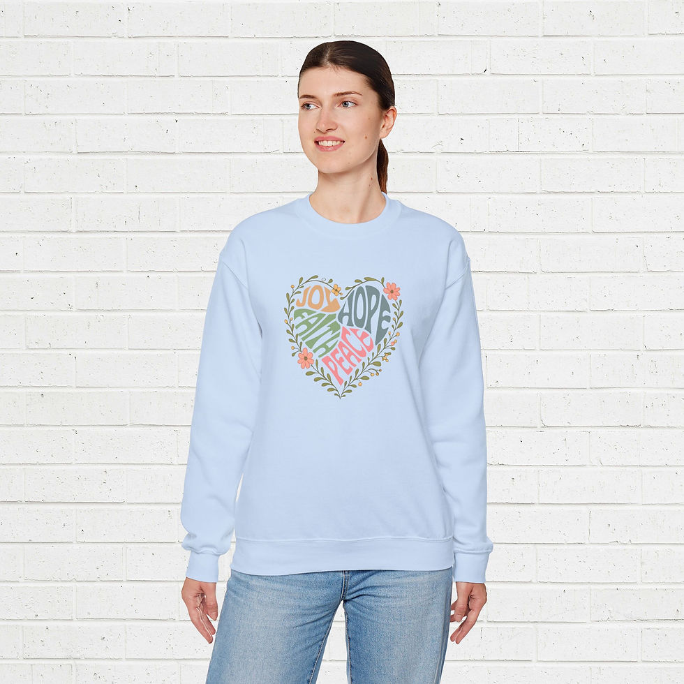 Thumbnail: Crewneck Sweatshirt - Joy heart