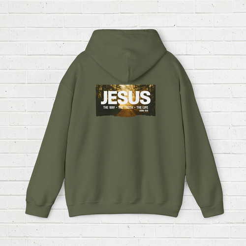 Hoodie - Jesus way truth life | Tokens Of Unity