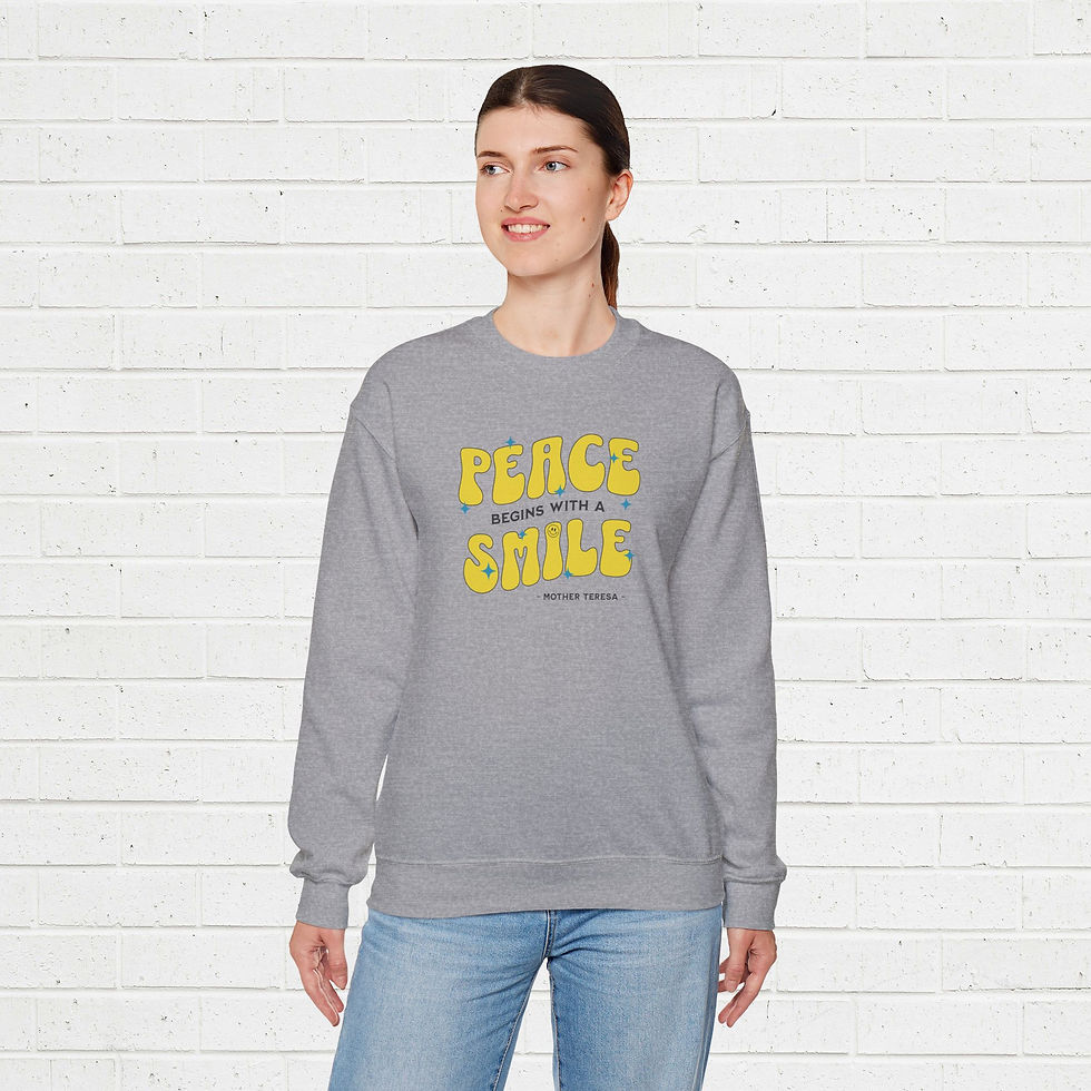 Thumbnail: Crewneck Sweatshirt - Quotes Mother Teresa 2