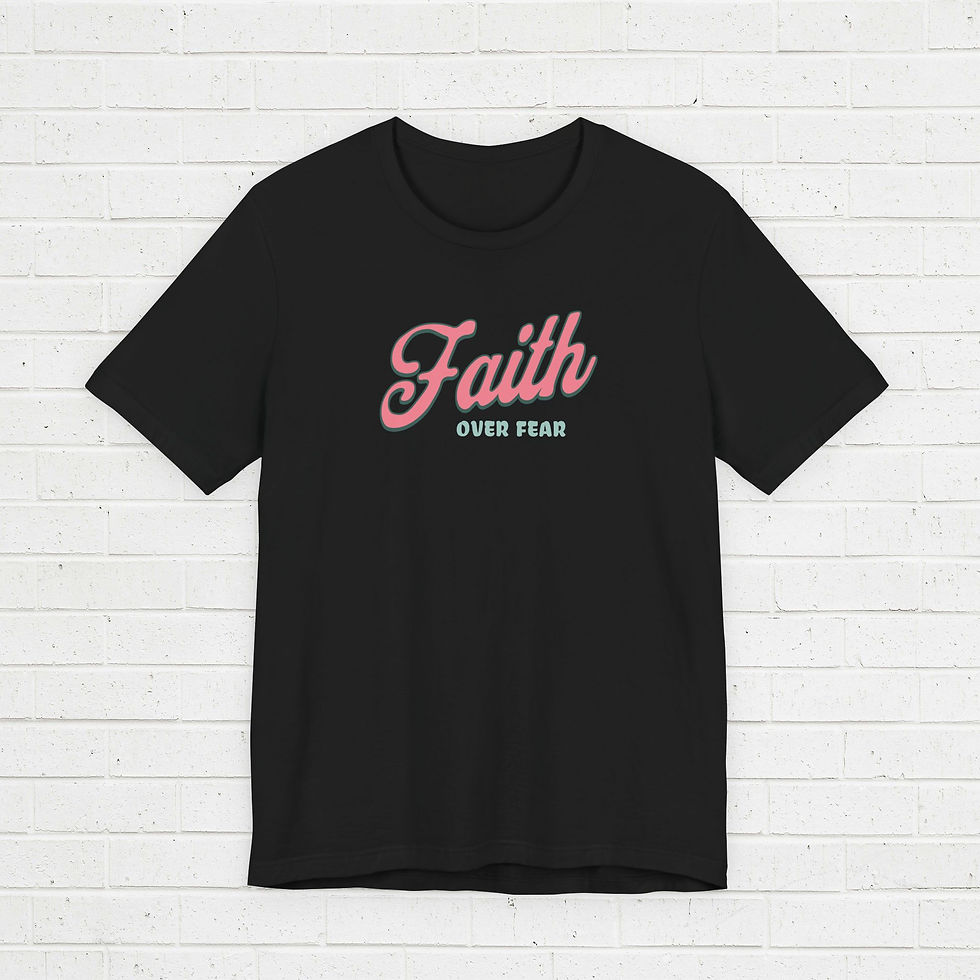 Thumbnail: T-shirt Short sleeve - Faith over fear