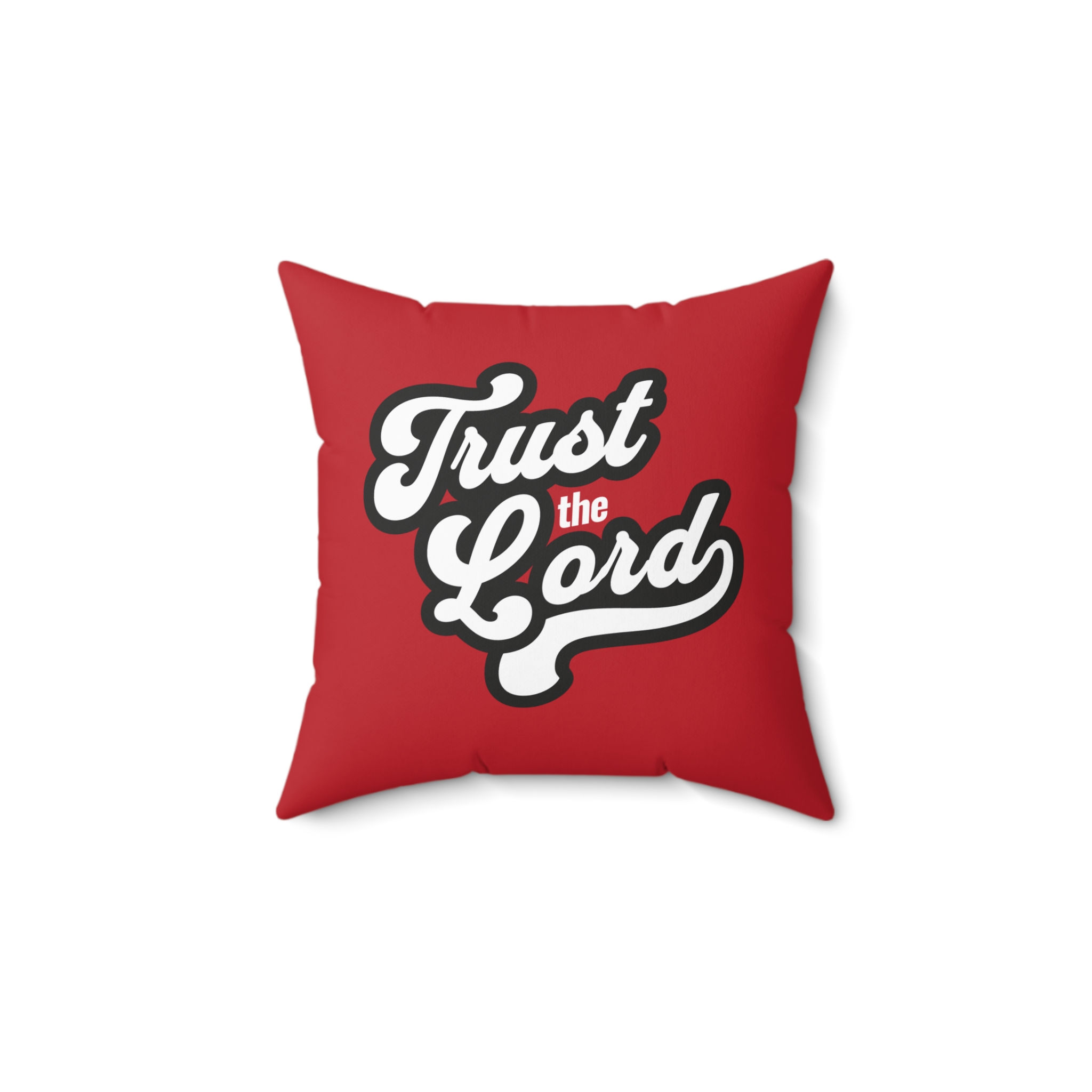 Spun Polyester Pillow - Trust the Lord