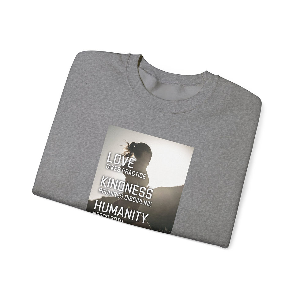 Thumbnail: Crewneck Sweatshirt - Running Love kindness