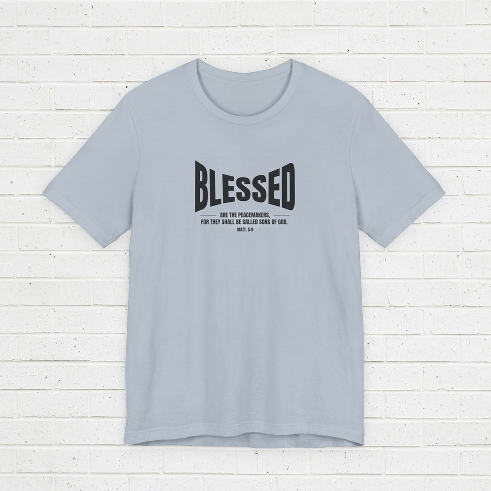 Thumbnail: T-shirt Short sleeve - Blessed Mt. 5:9