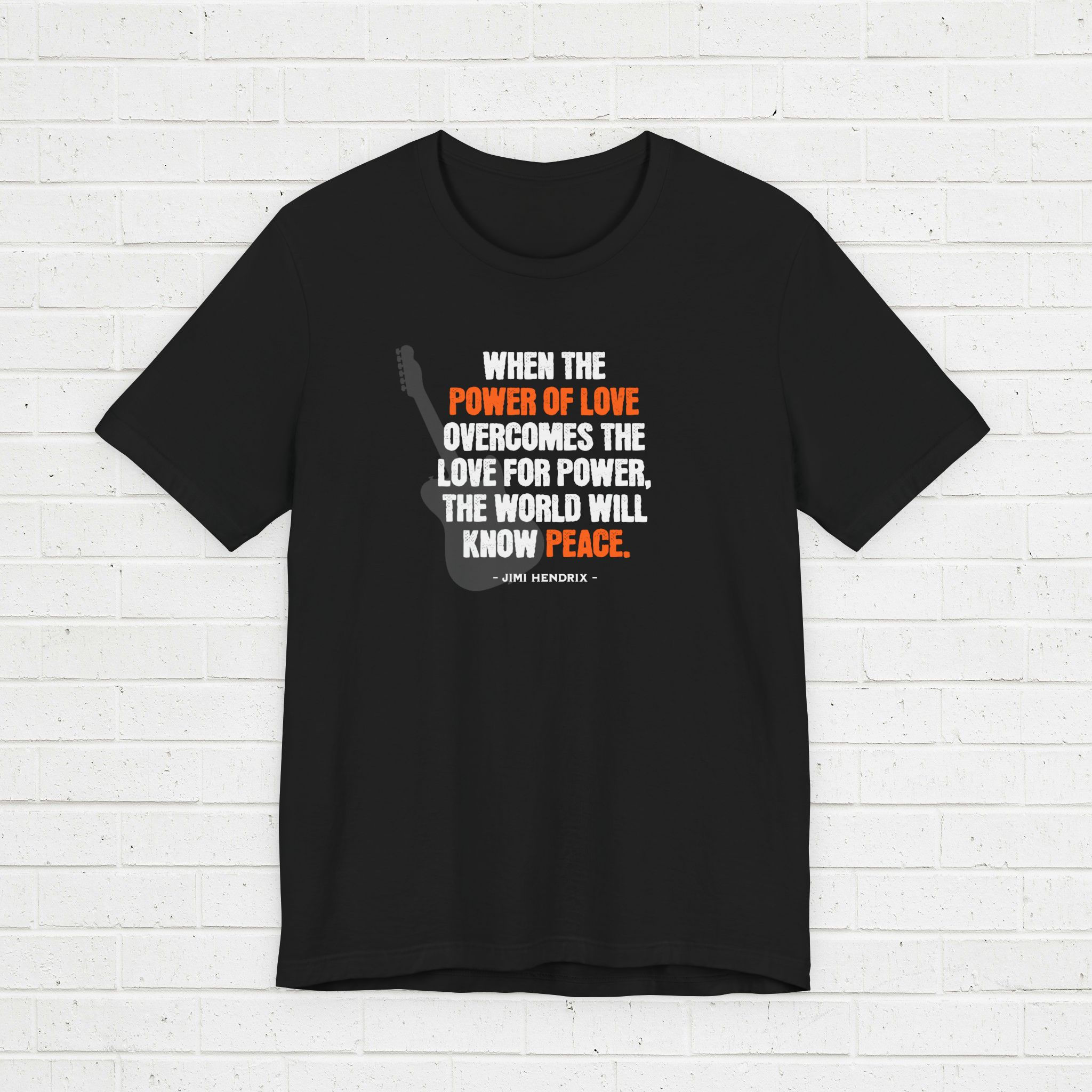 T-shirt Short Sleeve - Quotes Jimi Hendrix