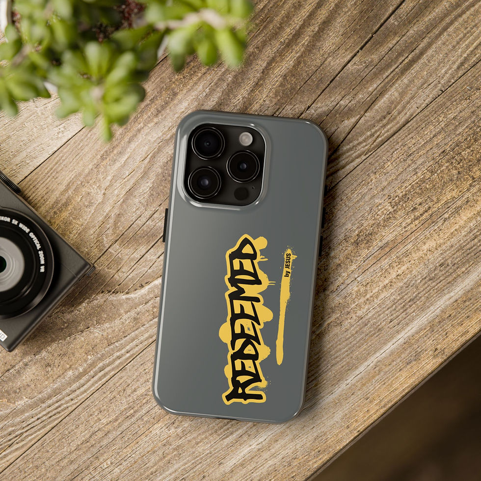 Thumbnail: Tough iPhone Case - Street Gospel GRY Redeemed