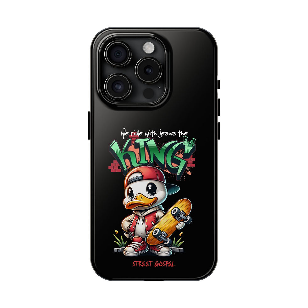 Thumbnail: Tough iPhone Case - Street Gospel BLK Ride King