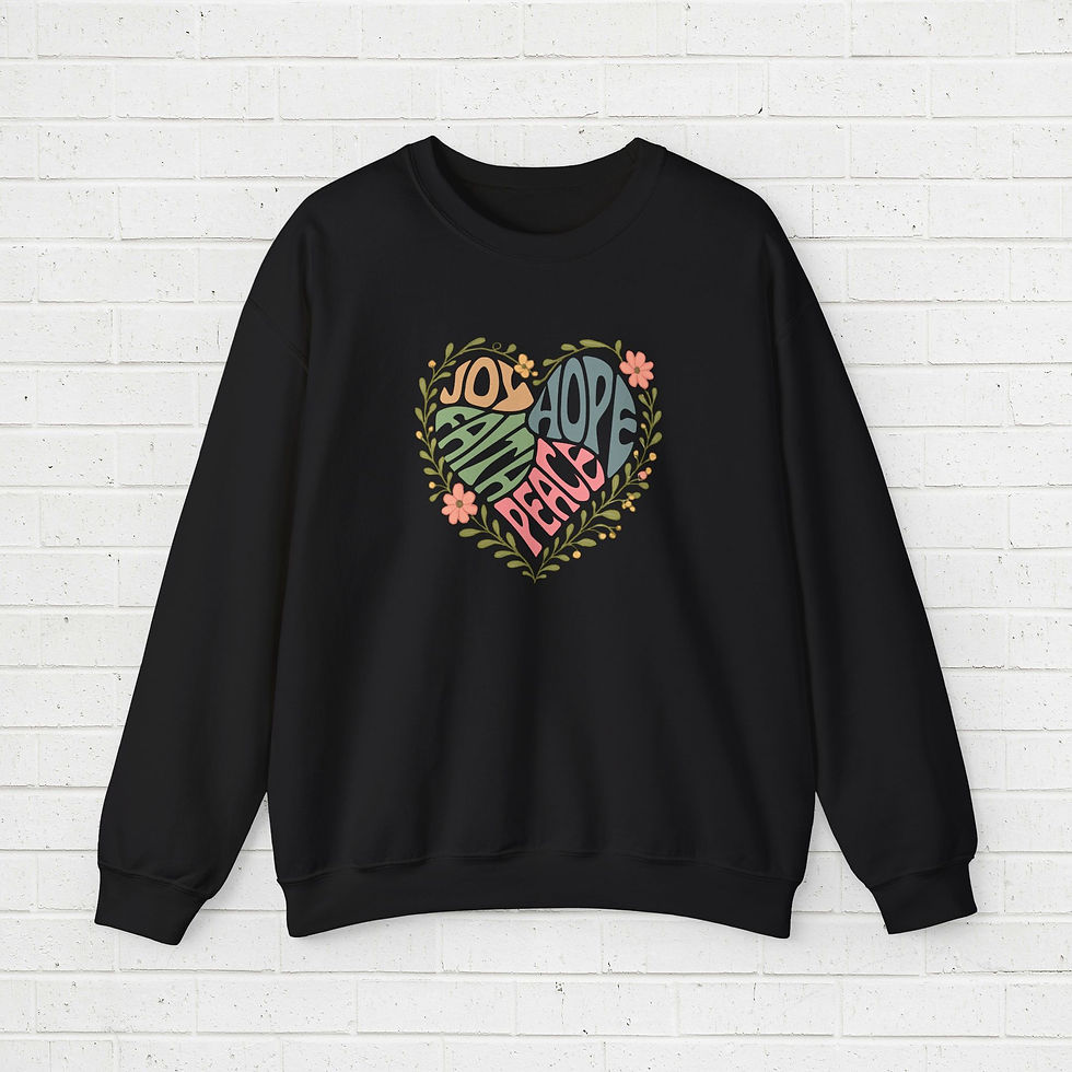 Thumbnail: Crewneck Sweatshirt - Joy heart
