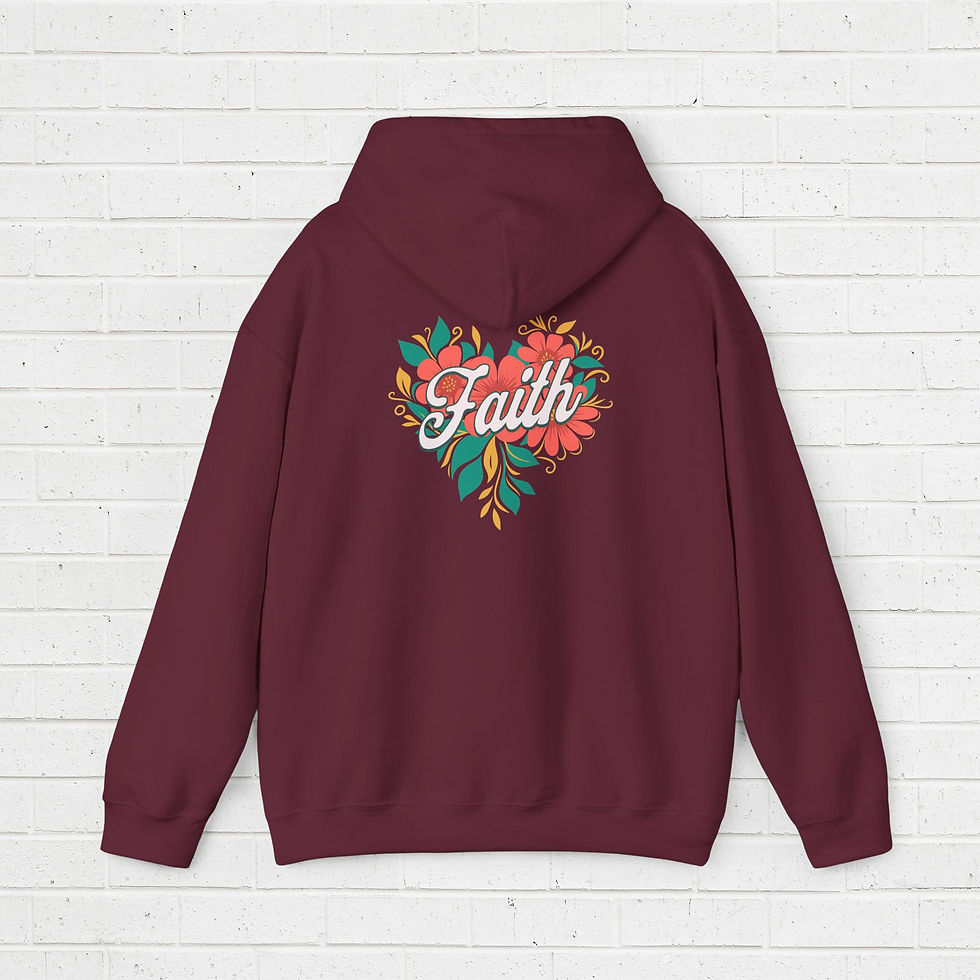 Thumbnail: Hoodie - Faith floral