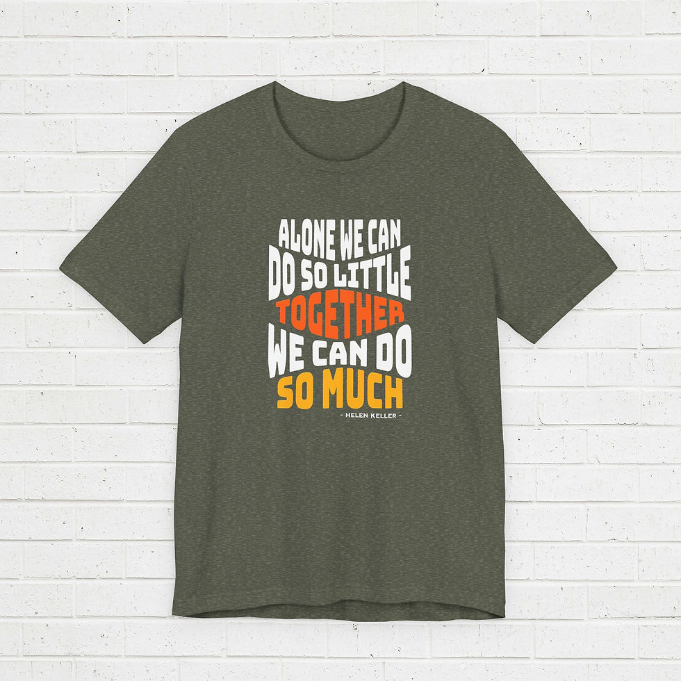 Thumbnail: T-shirt Short Sleeve - Quotes Helen Keller