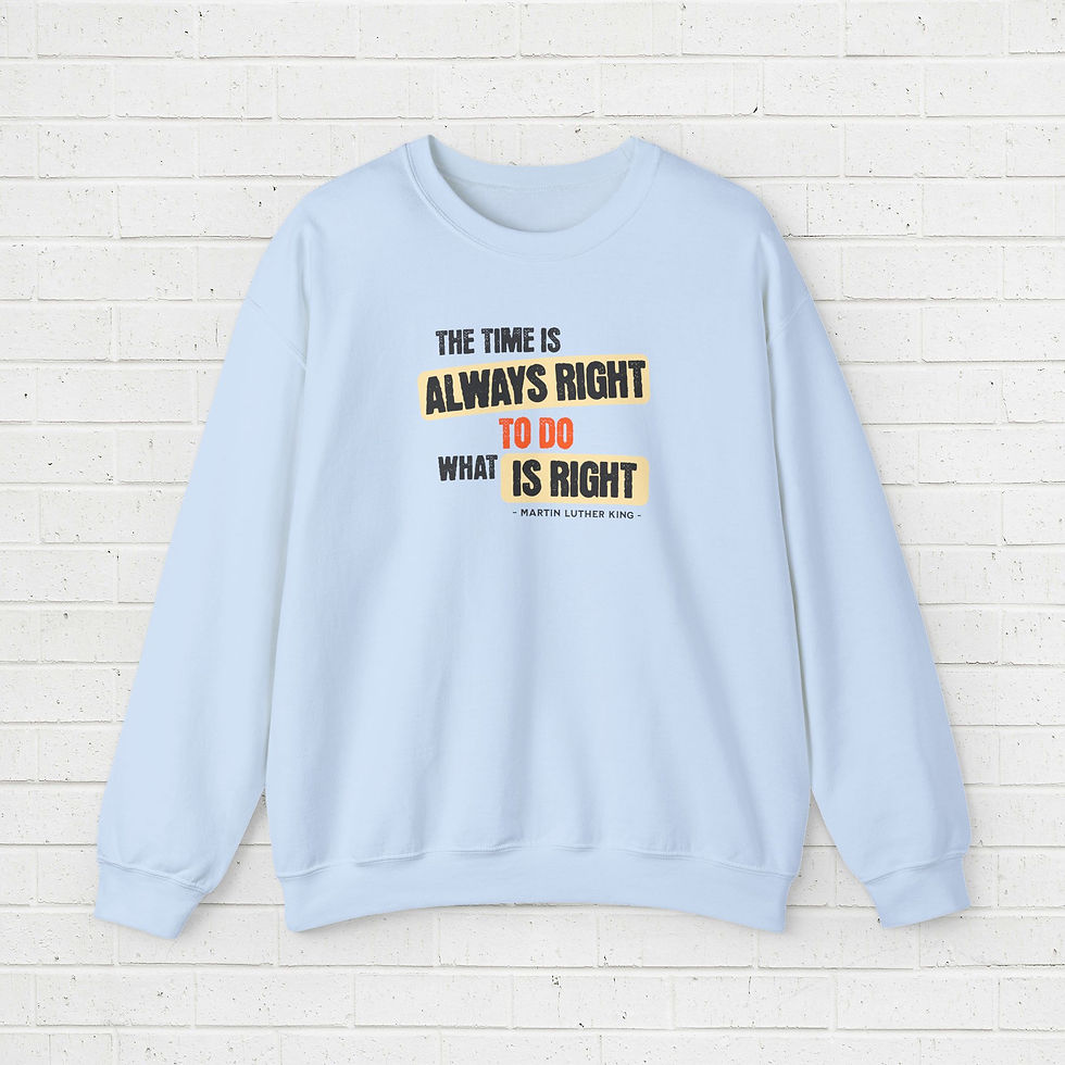 Thumbnail: Crewneck Sweatshirt - Quotes Martin Luther King