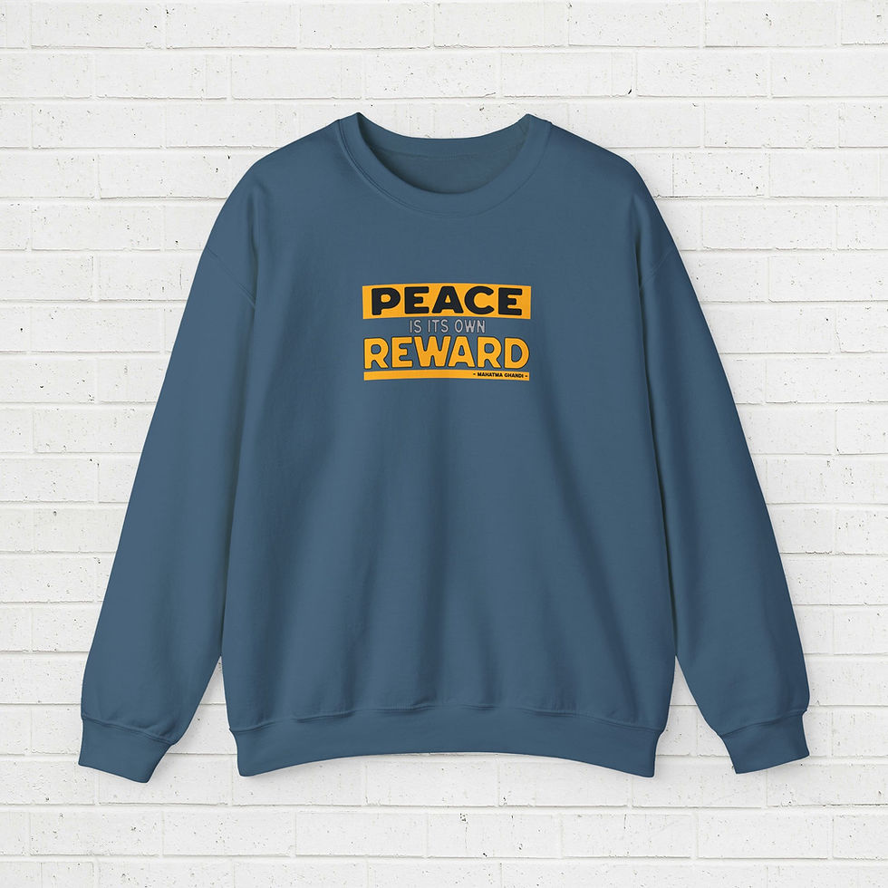 Thumbnail: Crewneck Sweatshirt - Quotes Mahatma Ghandi 2