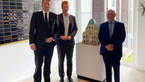 Beeck und Seestern-Pauly zum Austausch bei der Jüdischen 
Gemeinde Osnabrück
