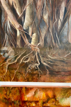 quem disse que o inferno é de fogo? . 92x80cm