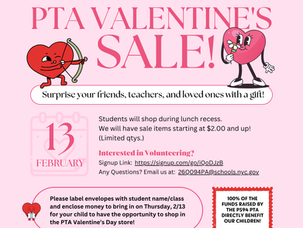 PTA Valentine's Sale 2025