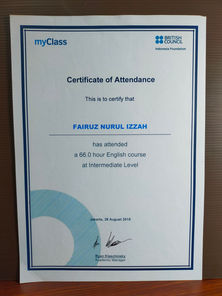 Certificate of Attendance