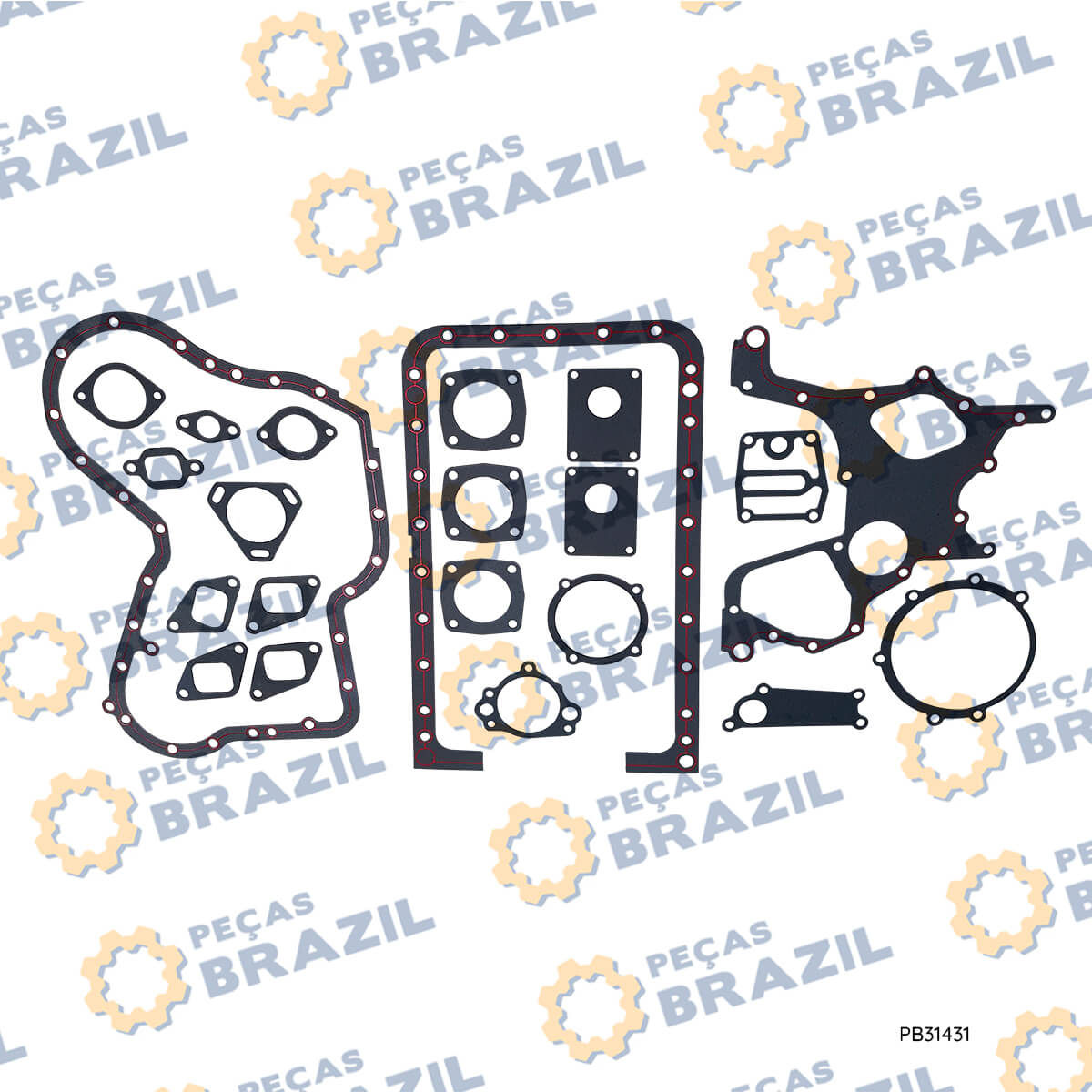 YTR4105/YT4A2 / Kit De Juntas Motor YTO / SEM 616B / 31408 / Peças Brazil / SP100549X / W018100251 / 5371560