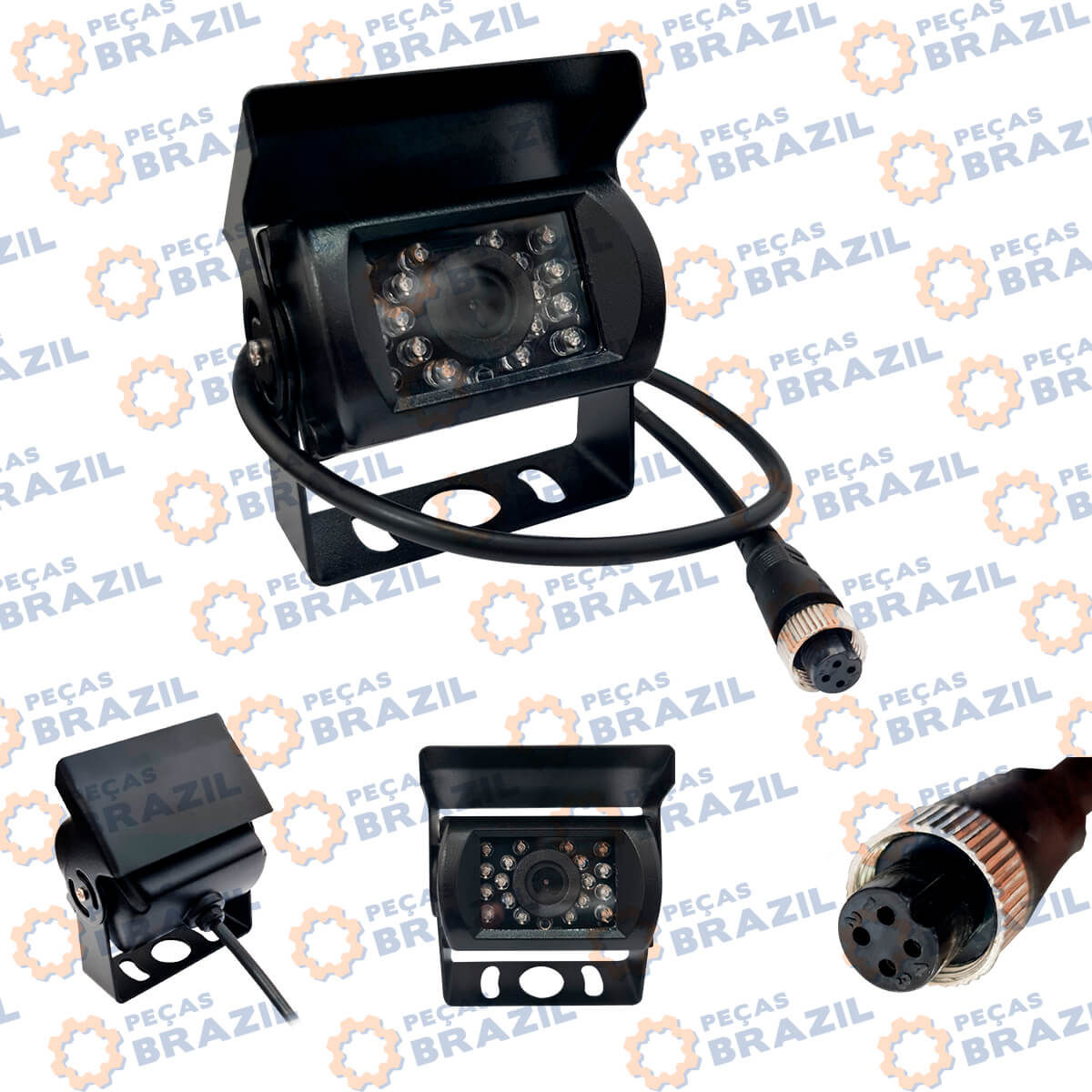 34834 - Câmera de Ré 24V - XGMA | Peças para Máquinas Linha Amarela Chinesas é com a Peças Brazil