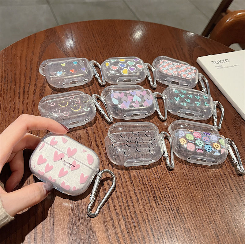 Glitter Heart Soft Case for Apple AirPods Pro 2