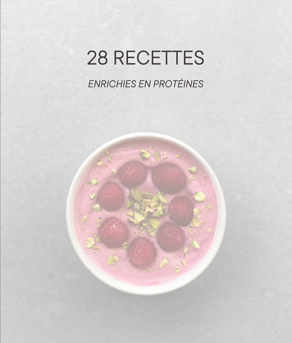 28 RECETTES ENRICHIES EN PROTÉINES