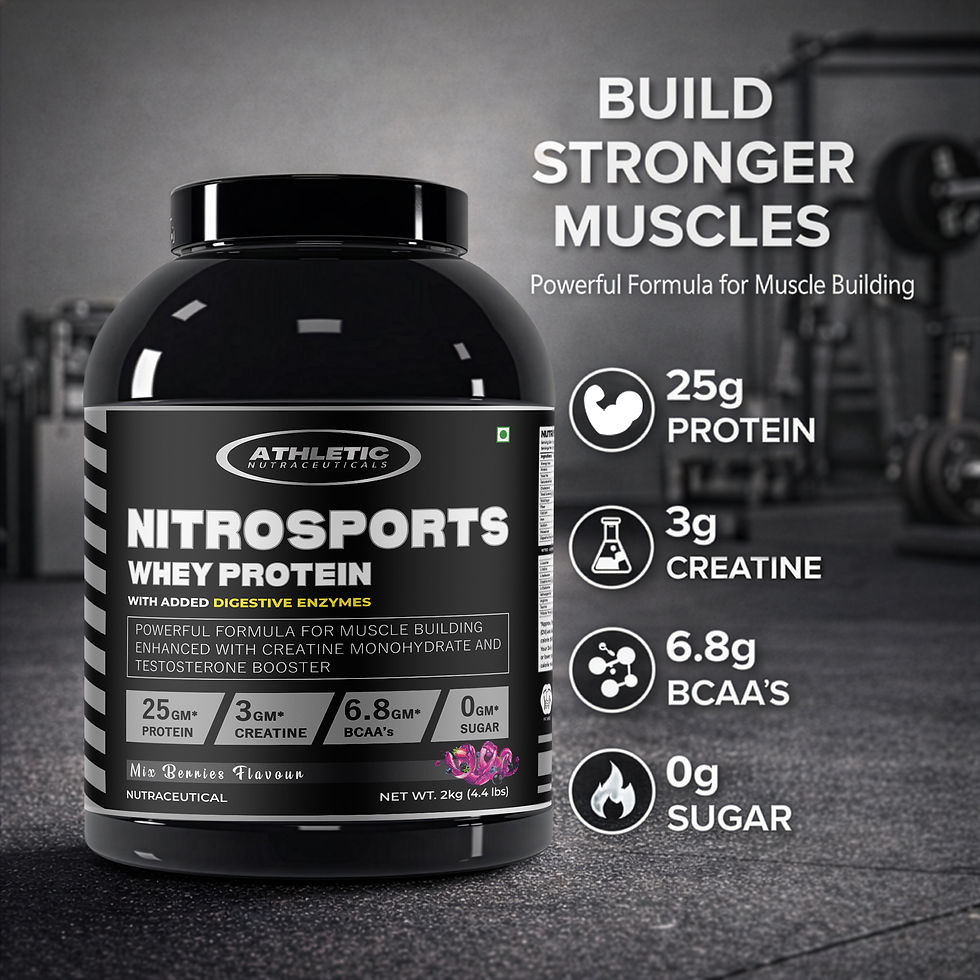 Thumbnail: NITROSPORTS WHEY PROTEIN 2KG Mix Berries