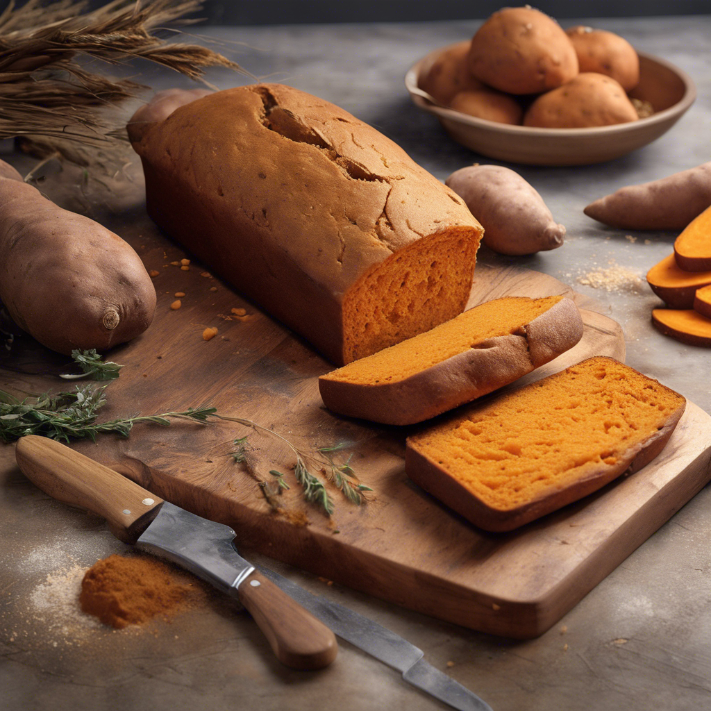 Sweet Potato Bread Sliced