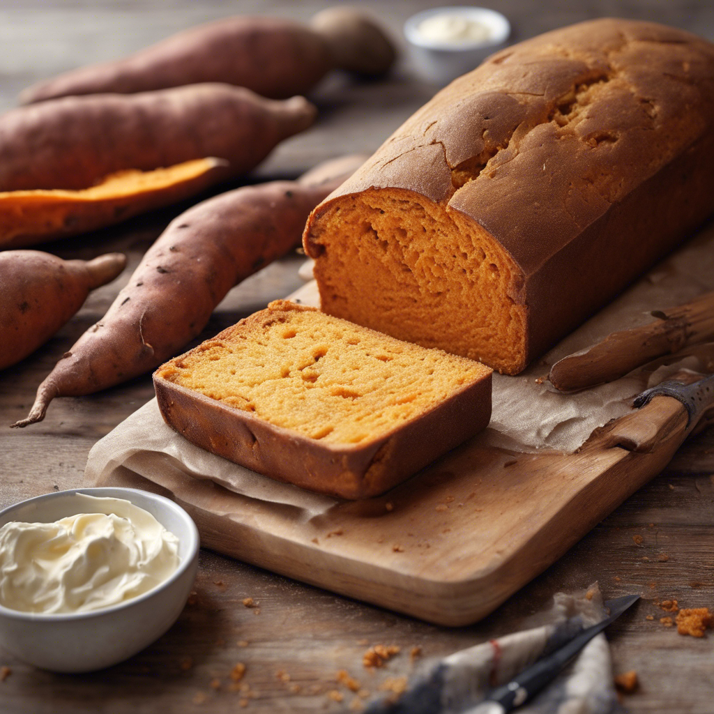 Sweet Potato Bread Baking
