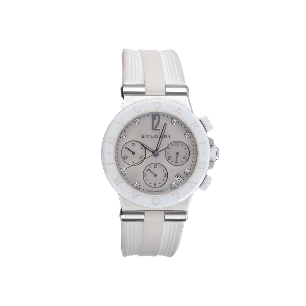 Bvlgari Diagono Chronograph “White Shell” – 37 mm – Automático