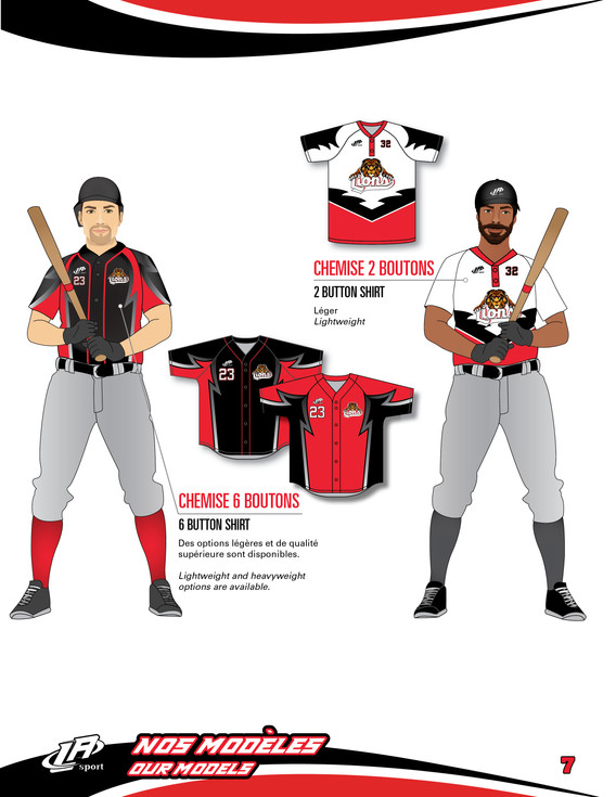 Catalogue de baseball Québec LA Sport