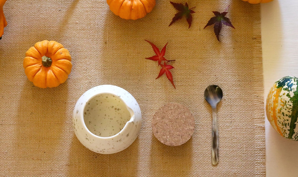Thumbnail: Mini sugar or salt pot & spoon