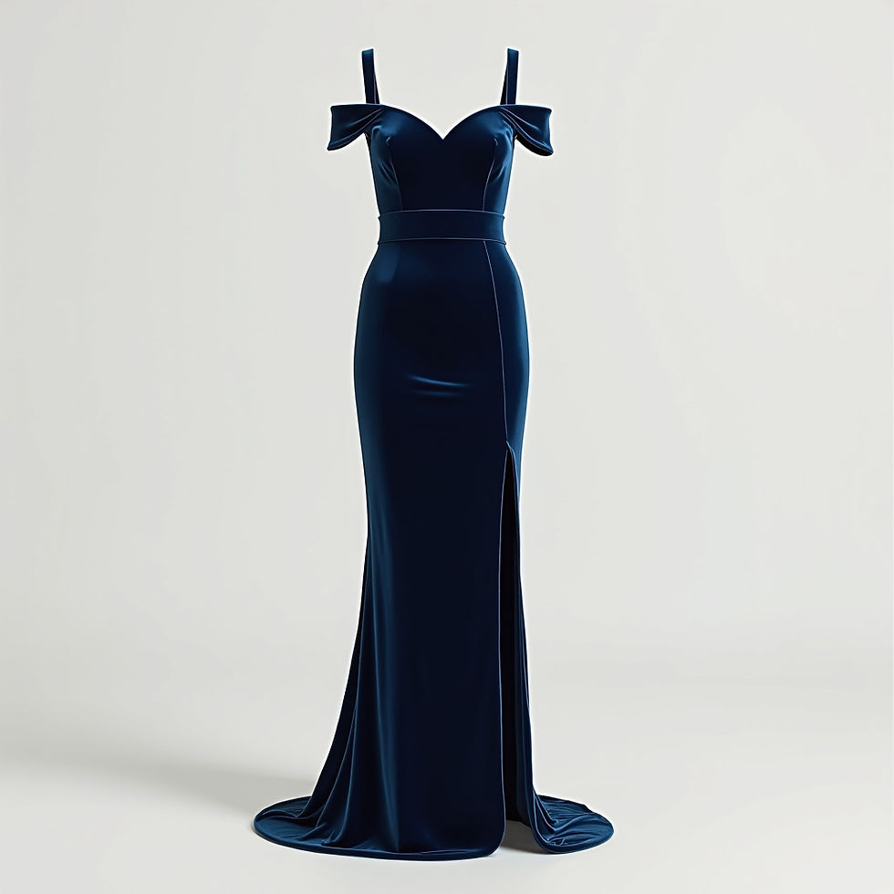 Velvet Cocktail Gown
