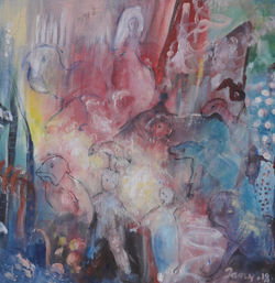 Peuple des rêves  40 x 40