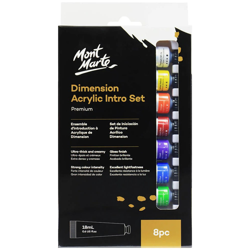 Mont Marte Premium Dimension Acrylic Paint Intro Set